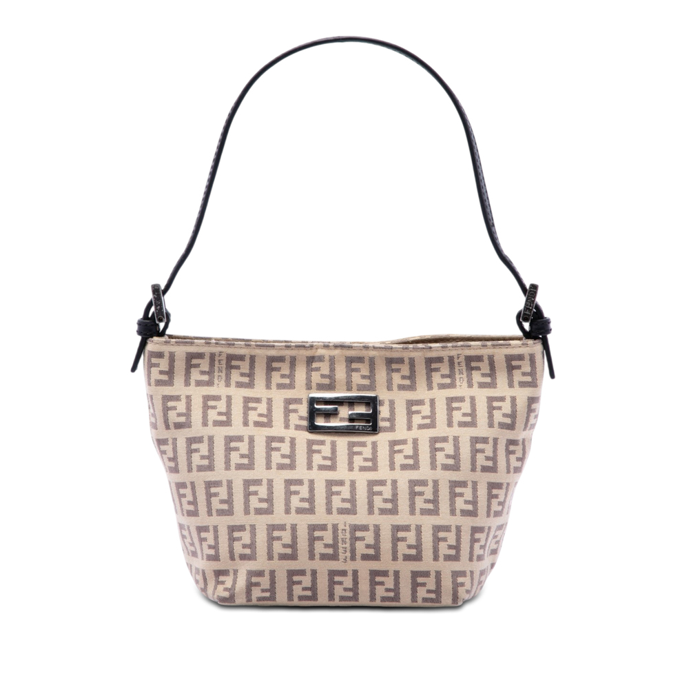 Pre-Loved Fendi Zucchino Canvas Handbag
